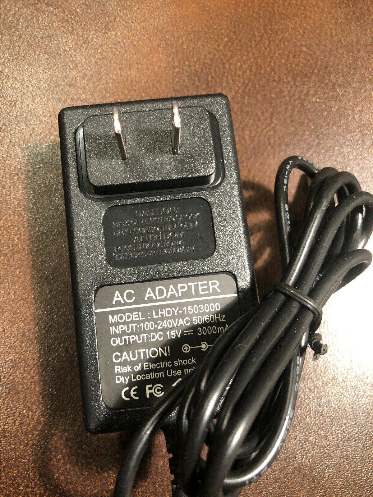 New AC Adapter LHDY-1503000 Power Supply 15V 3000mA